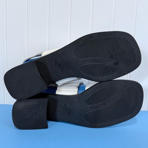 Naturalizer Black and White Sandals with Straps Size 9 - Picture 8 of 12